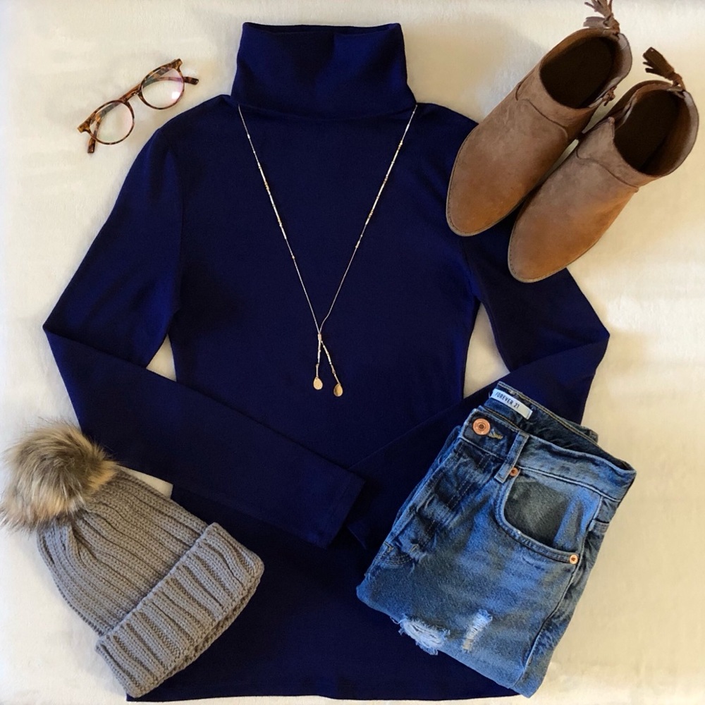 Old Navy Periwinkle Turtleneck, Size - S